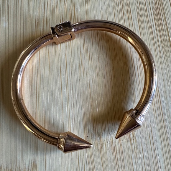 Spike Cuff Bracelet Trio - Gold, Rose Gold & Silver - Picture 6 of 11